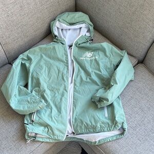 New Balance Light Green Hooded Jacket